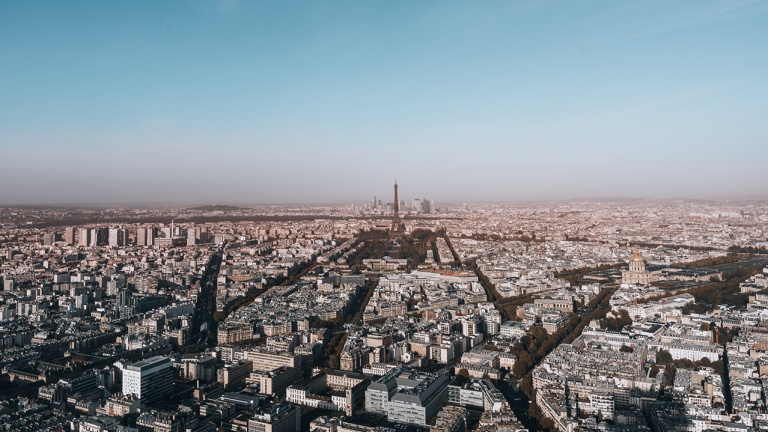 Foto aérea de París. Francia